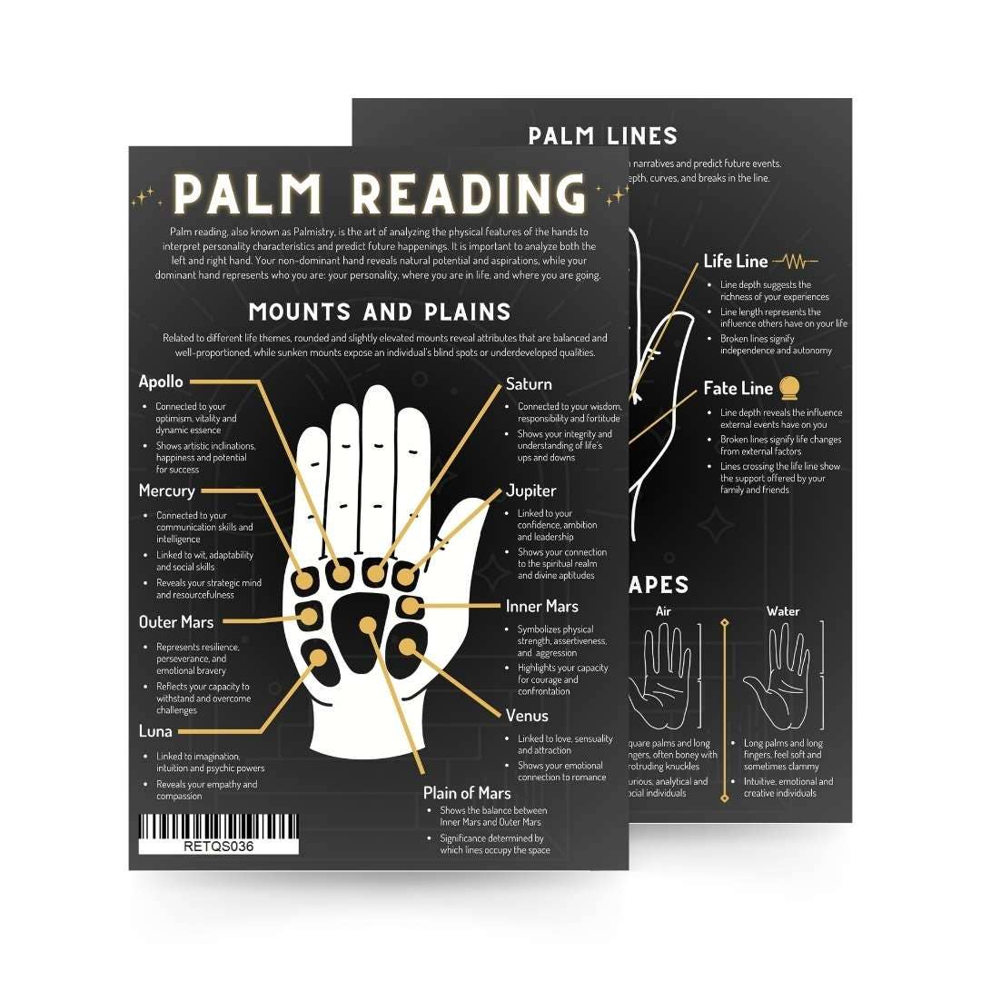 Stonebridge Imports - Wholesale Philosophy - QuickStudy Guide 2.0 - Palm Reading