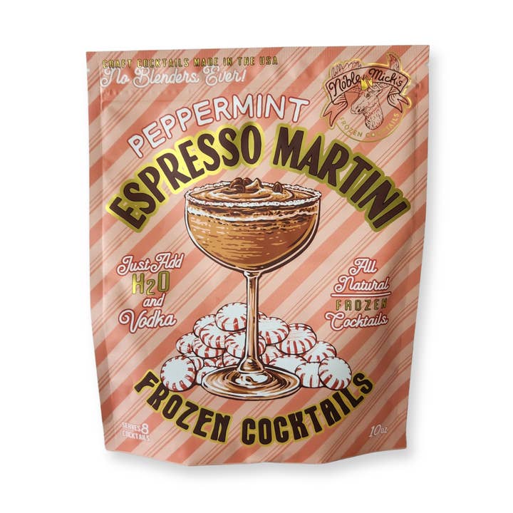 Peppermint Espresso Martini Frozen Cocktail for wholesale by Noble Mick's - Craft Beverage Company