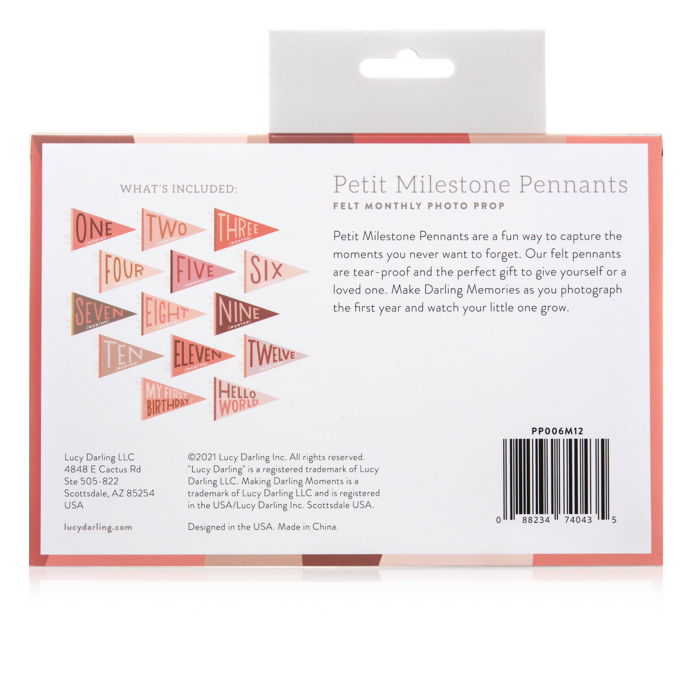 Lucy Darling - Wholesale Milestone Art/Keepsake - Kids & Baby - Blushing Meadow Petit Milestone Pennant2
