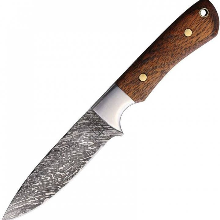 Couteau à steak classique Damascus (bois de noyer) pour la vente par BnB Knives