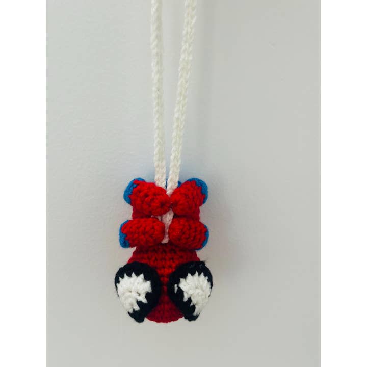 TOMOPOD LLC - Wholesale Stuffed/Plush Toy - Kids & Baby - Crochet Spiderman Car Hanger, Super Hero Car Accessories