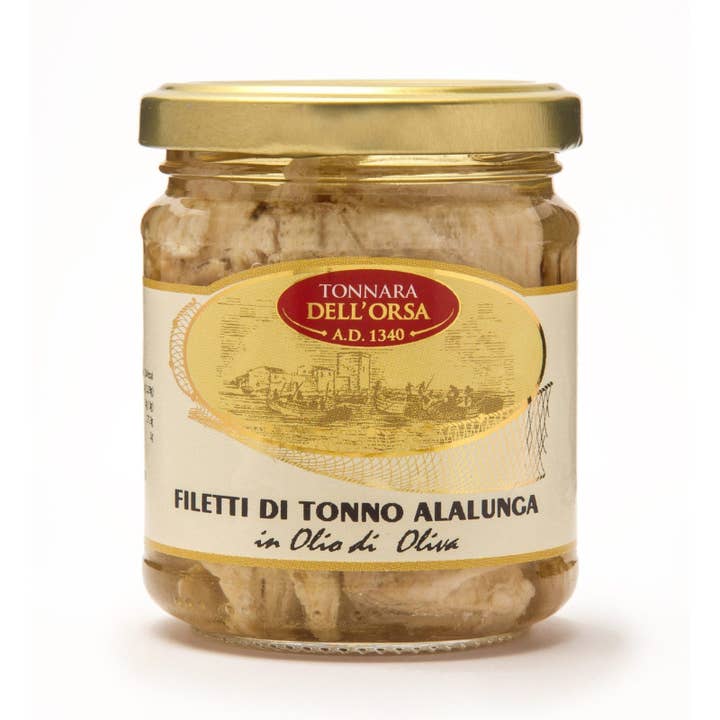 Alalunga White Tuna Fillets with Olive Oil 200g for wholesale by Nel Cuore della Sicilia