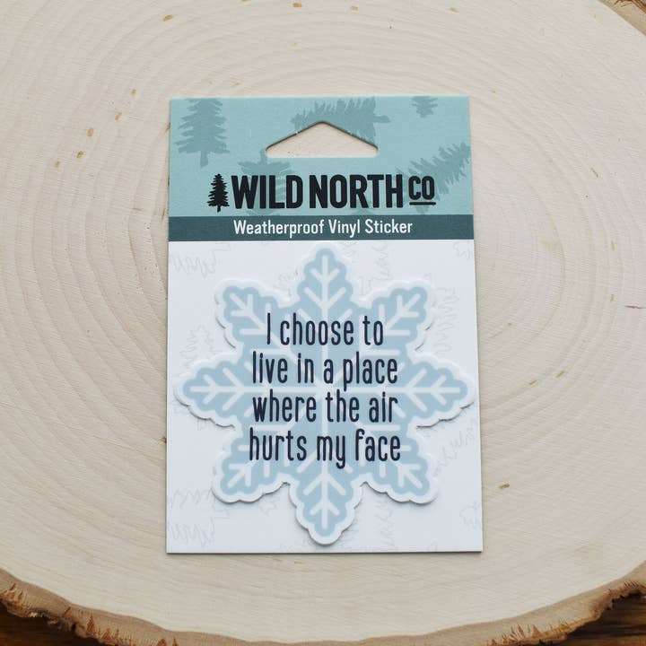 Wild North Co - Wholesale Sticker - Snowflake Sticker2