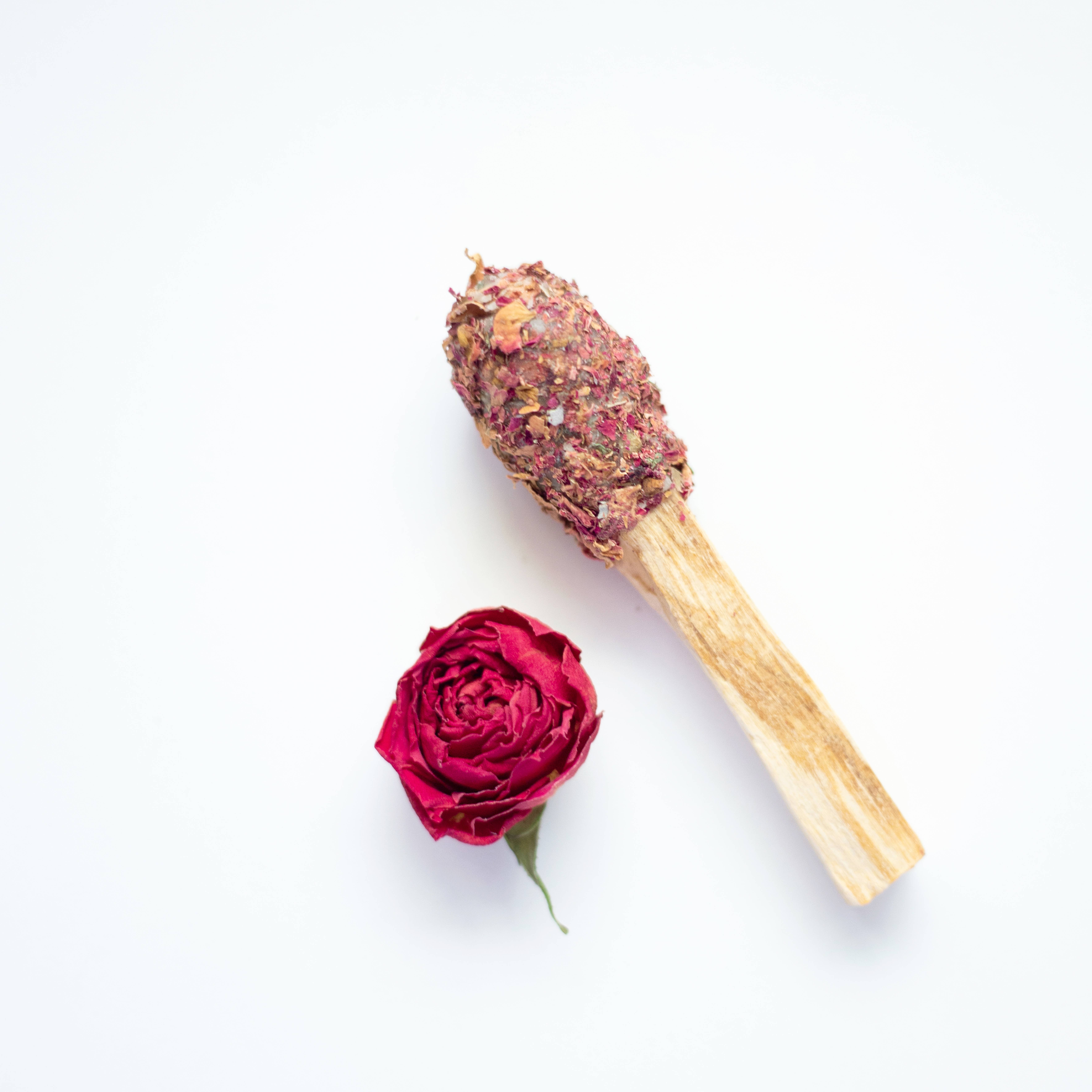 Good Vibrations Shop - Wholesale Smudge Stick - Smudgesicle • Cleansing Wand ⎮ Rose2