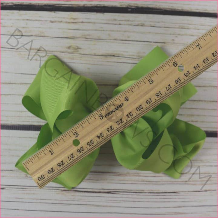 Bargain Bows - Wholesale Hair Bow - Kids - 6-inch Oversize Hair Bow with Barrette Clip4