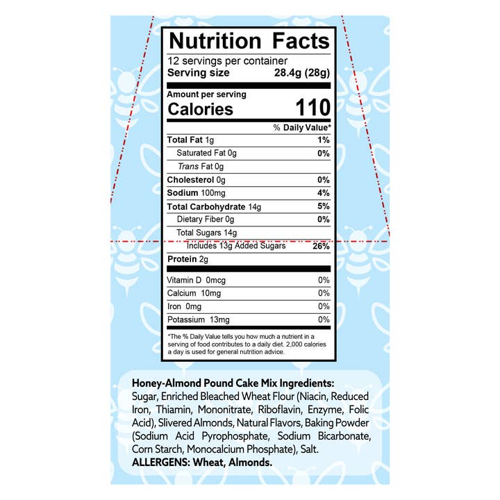 Freedom Mill Foods - Wholesale Cake Mix - Honey Almond Pound Cake Mix2