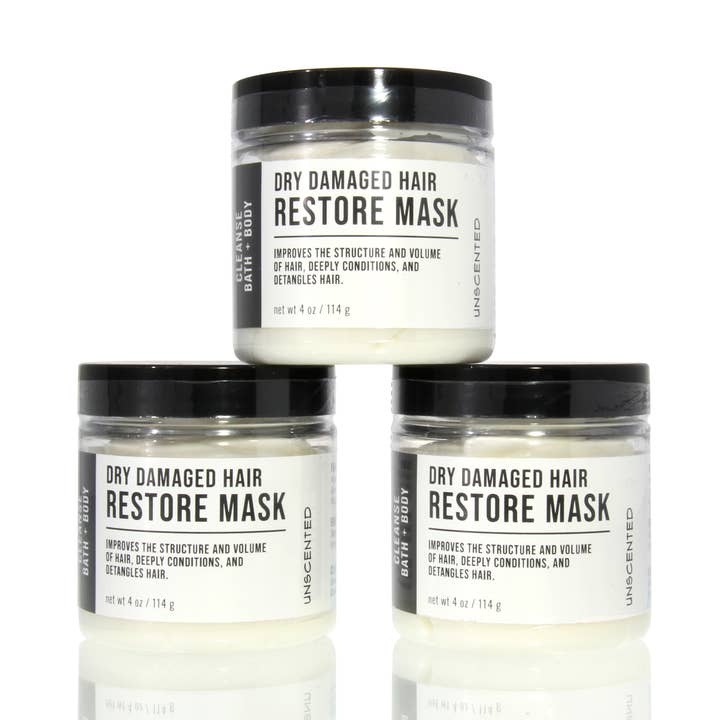 Restore Mask for Dry Damaged Hair - Unscented for wholesale by Cleanse Bath and Body
