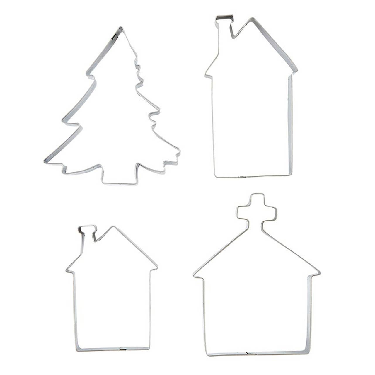 Santa Barbara Design Studio by Creative Brands - Wholesale Cookie Cutter - Christmas Village Cookie Cutter Book Box - Set of 43