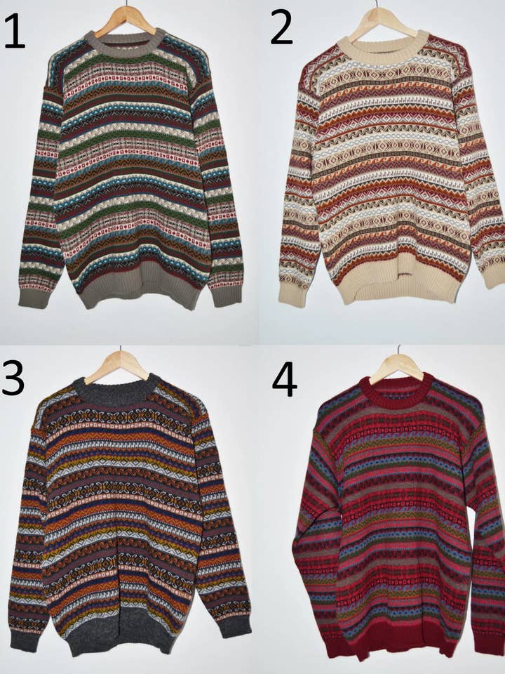 Handmade Peruvian Alpaca Sweater Unisex for wholesale by MODA LATINA