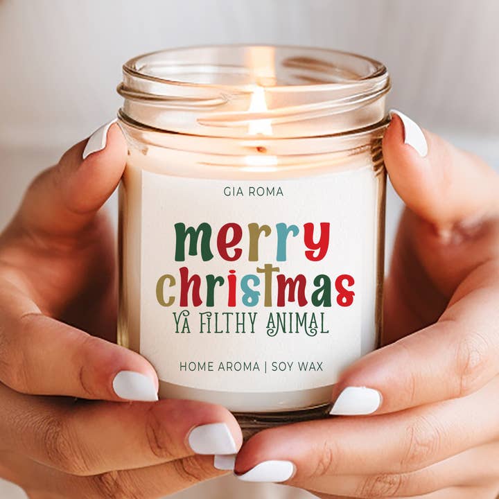 Gia Roma - Wholesale Jar/Filled Candle - Christmas Decor Candle Gift Holiday Scented Soy Candles Cute0