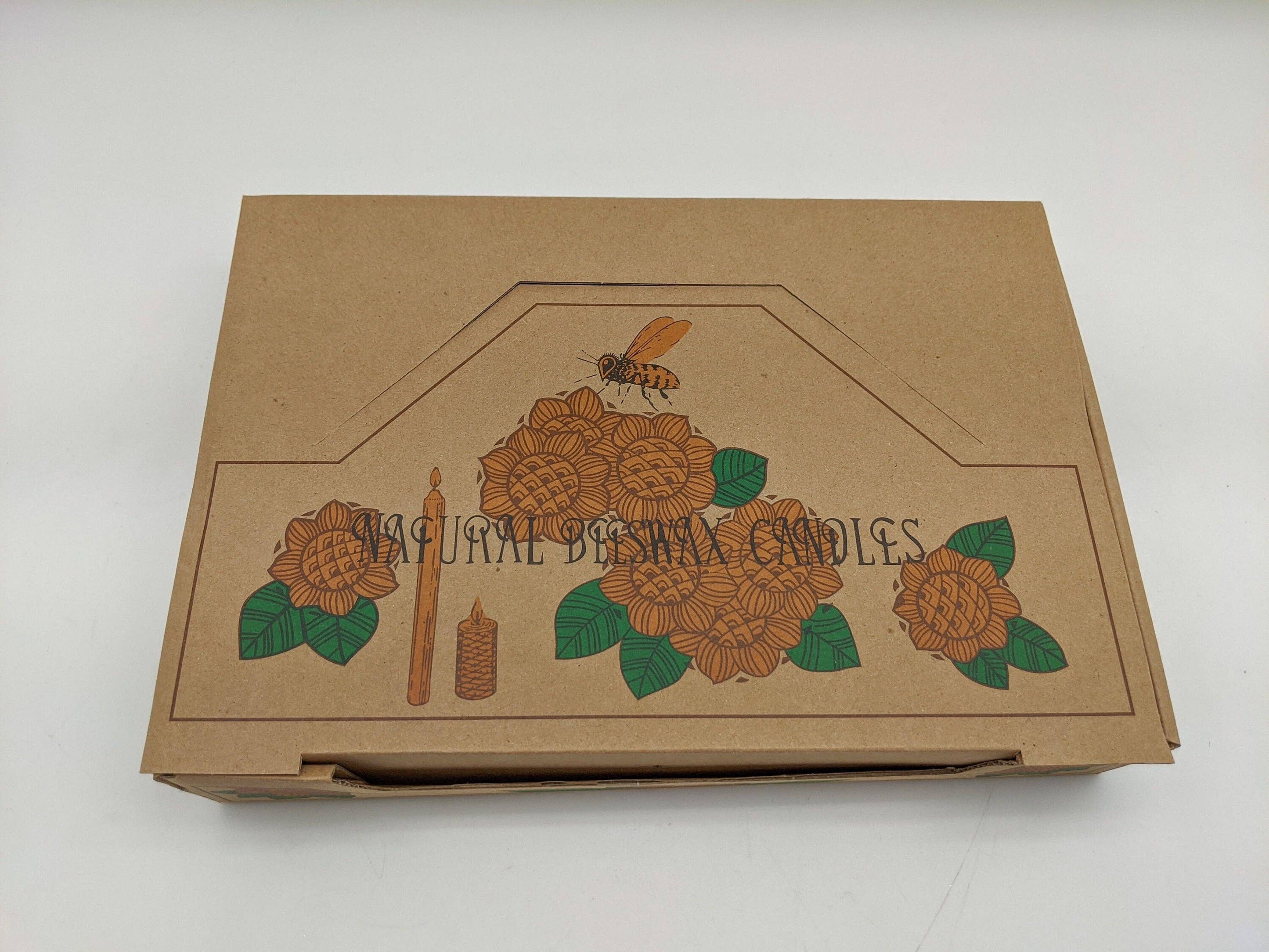 Green Pastures Wholesale - Wholesale Novelty Candle - Natural Beeswax Candles With Vanilla Scent 24pcs/Box1