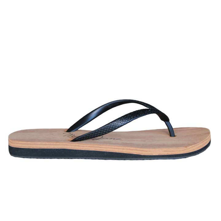 Malibu Jane - Wholesale Flip Flops - Women's - Huntington Flip Flop Black