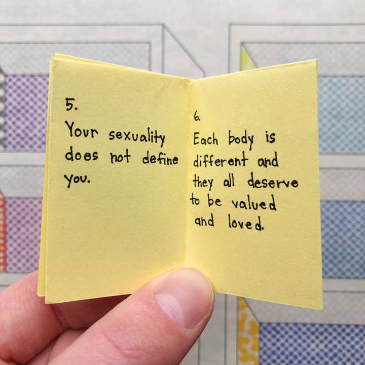 Pleasure Pie - Wholesale Romance Novel - Little Zine Of Sex-positive Affirmations | Feminist Sex Education Self Love Tiny Zine3