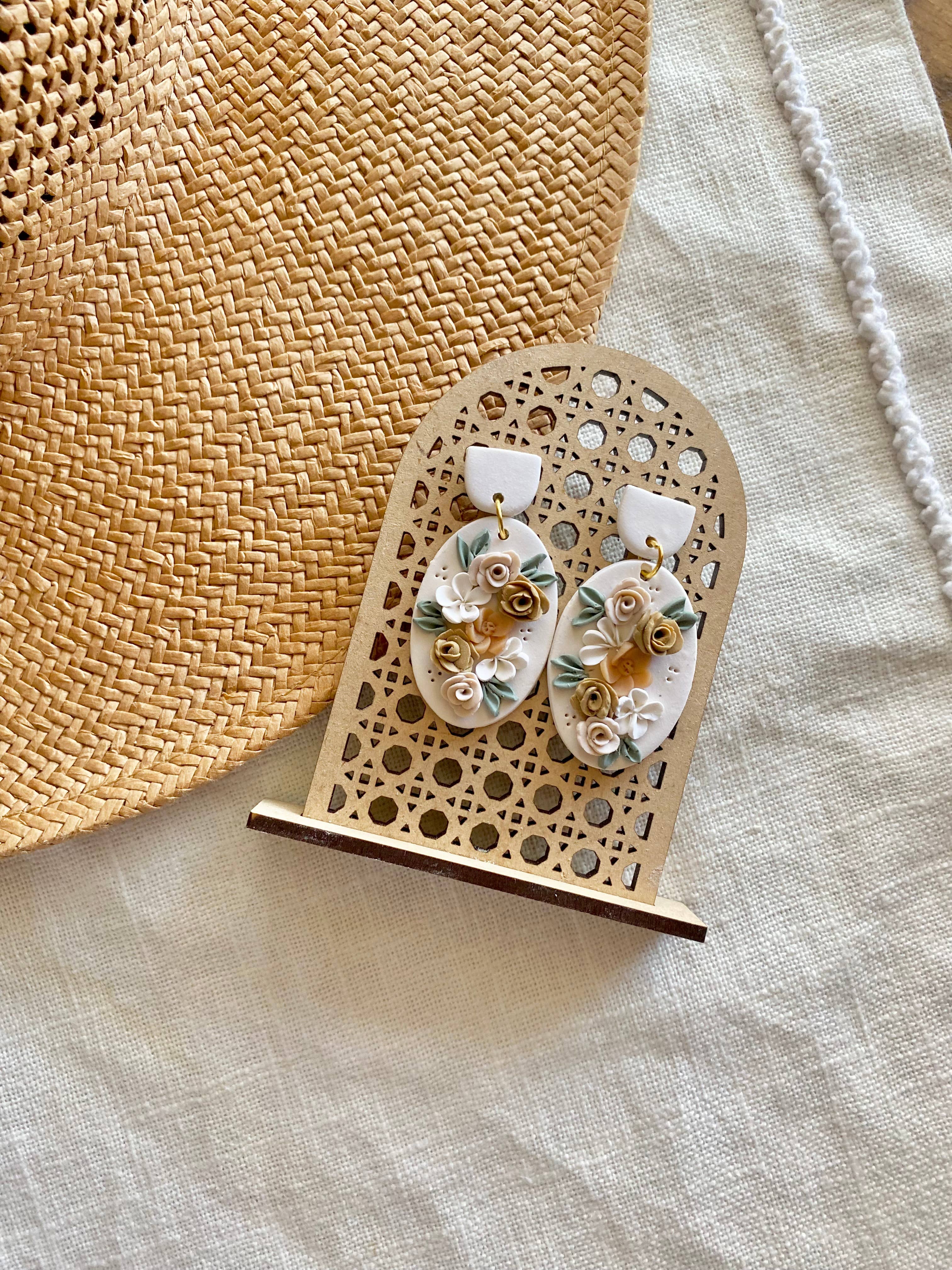 Terra Made - Wholesale Dangle Earrings - spring floral bouquet earrings1