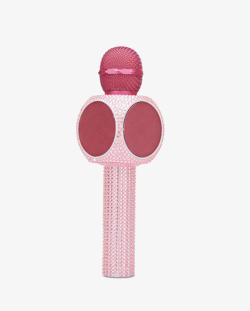 Trend Tech Brands - Wholesale Speakers - Pink Bling Karaoke Microphone & Bluetooth Speaker3