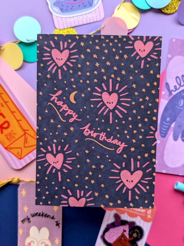 Verjaardagskaart met Sterren voor wholesale door Studio Kumimi