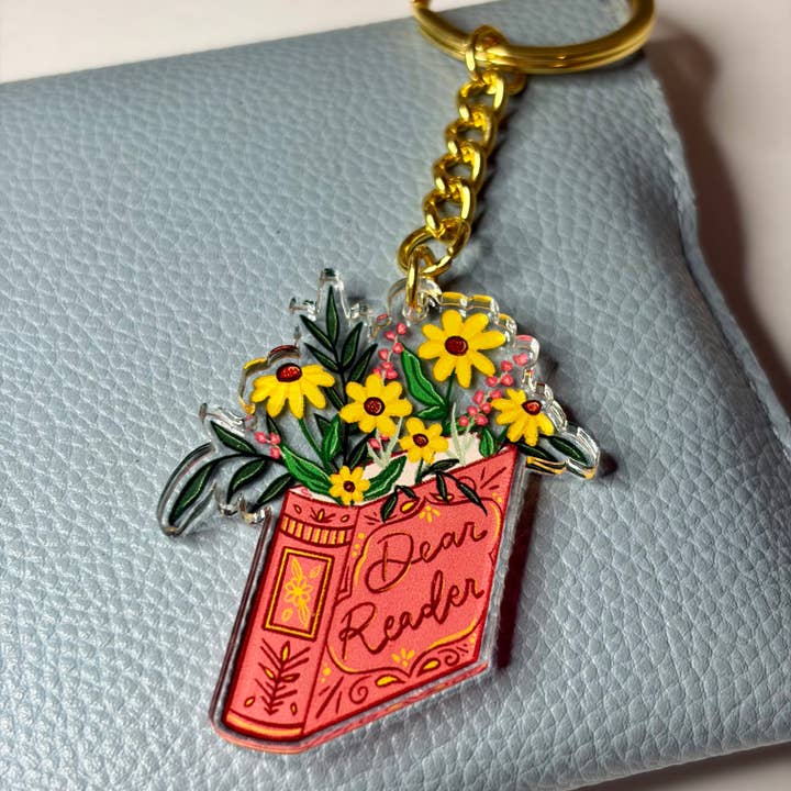 Dear Reader Keychain for wholesale by Designs with Jamie