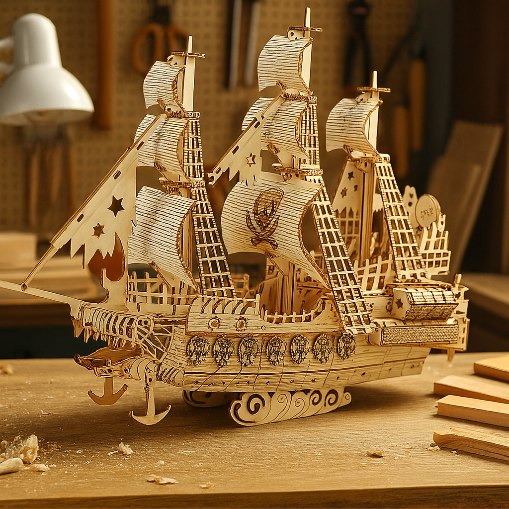 Marissa's Gifts - Wholesale DIY Craft Kit - DIY Model wooden kit Pirate ship1