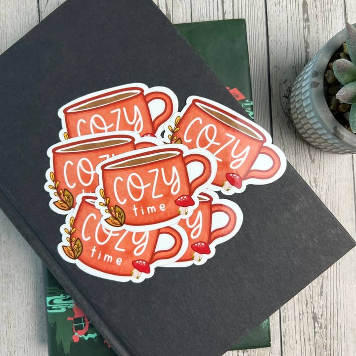 Mav & Molly Designs - Wholesale Sticker - Cozy Time Tea Sticker1