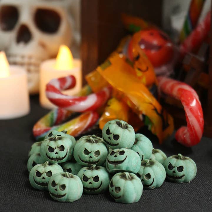 Mini Green Pumpkin Resin Statue – Garden Harvest Decor and other Purchase Wholesale miniature spirits. Free Returns & Net 60 Terms on Faire trending on Faire.