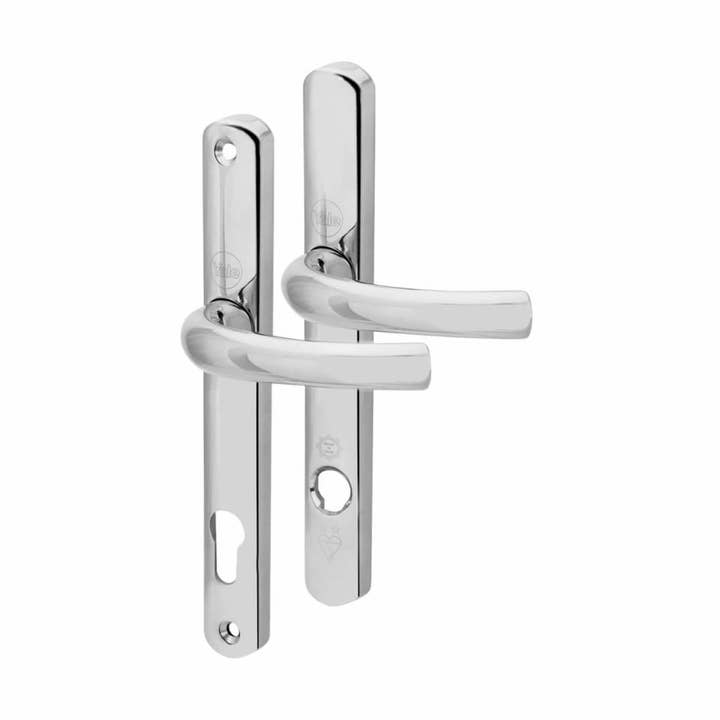 Yale uPVC TS007 2 Star Platinum Security Door Handle - 92mm c/c - Polished Chrome for wholesale by Diybasket
