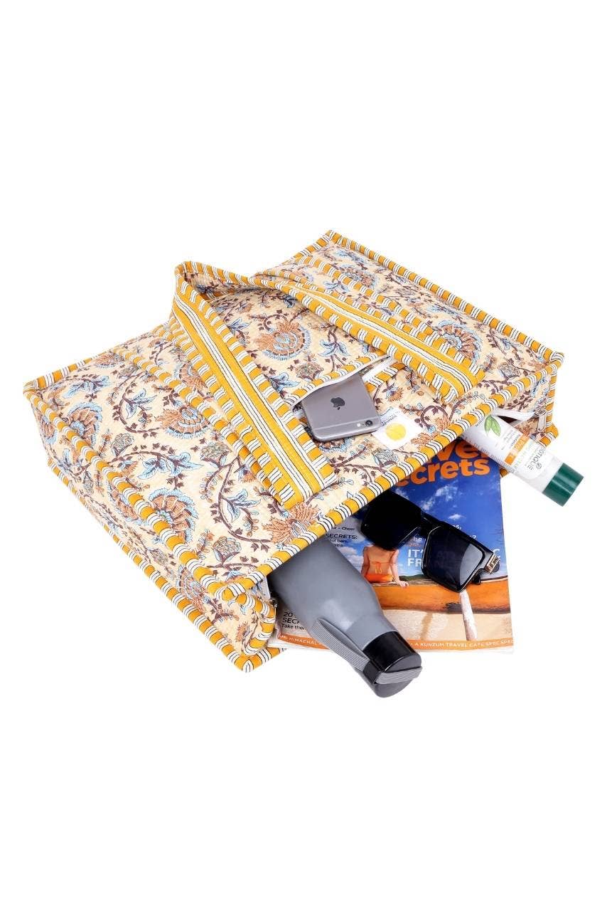 Hi Handmade - Venta al por mayor Bolsa de asa- Mujer - Bolsa de algodón con cremallera – beige2