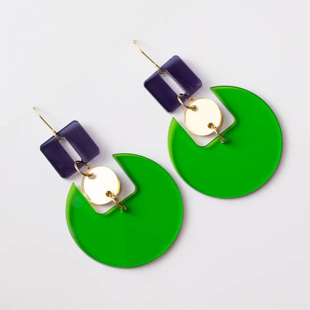 Retro-Disc-Statement-Ohrring für den Großhandel von Little Geraldine