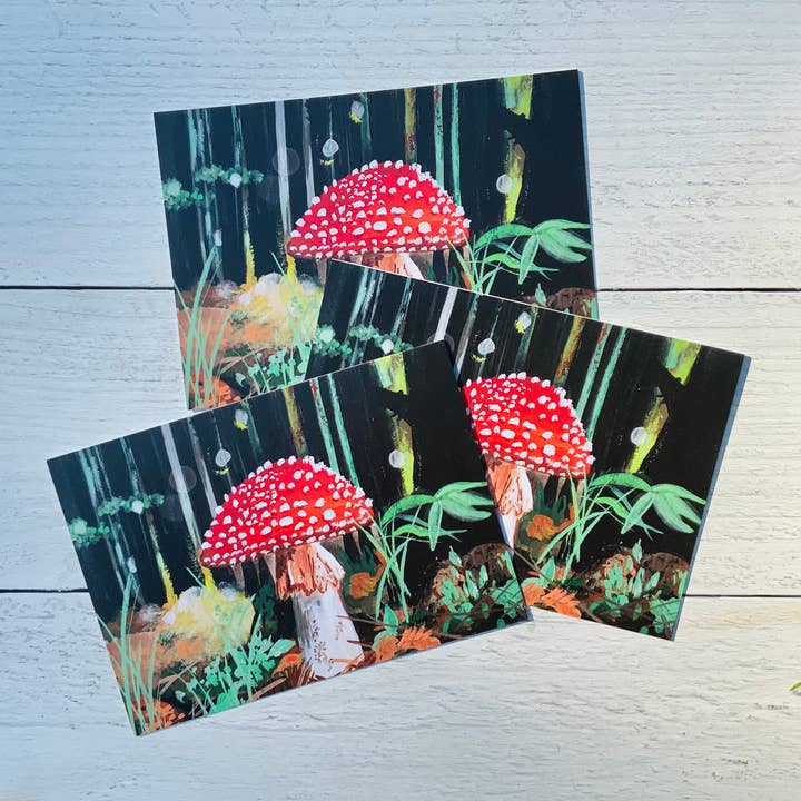 A Quartzy Life - Wholesale Everyday Greeting Card - Dramatic Mushroom Forest Card2