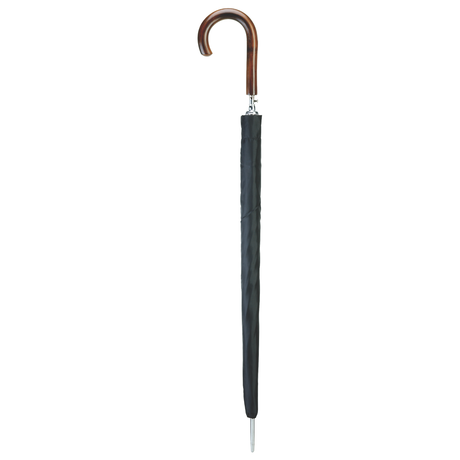 Harvy Canes - Wholesale Umbrella - Men's - Dark Wood Crook Handle Umbrella1
