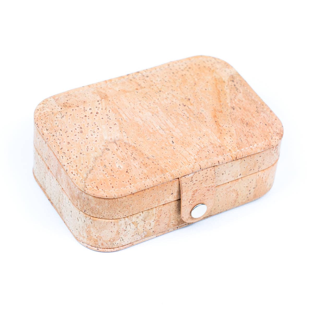 Meninas Bonitas Cork - Wholesale Jewelry Box/Organizer - Natural/Golden/Patterned Cork Jewelry Storage Rectangular Bo0