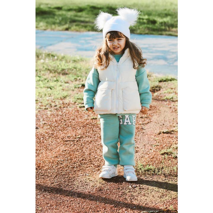 Himmelberg Baby - Wholesale Beanie – Kids - White Pom Pom Baby/Kid's Beanie, Newborn to 8 Years, Unisex13