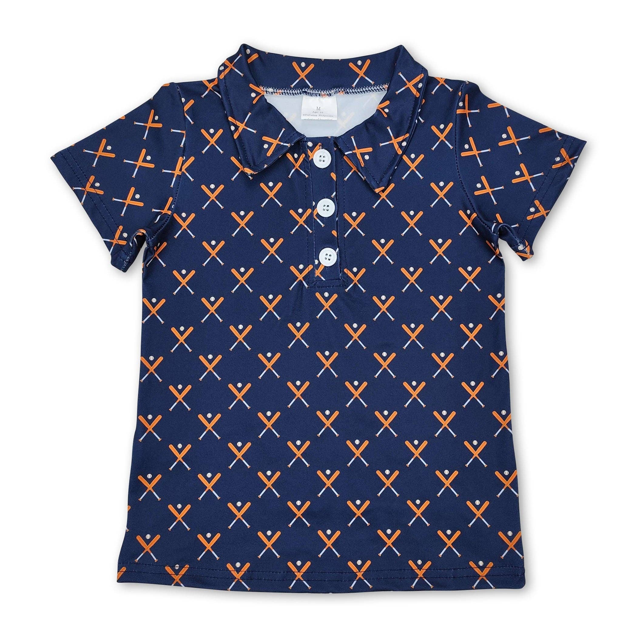 Yawoo Garments - Vente T-shirt – enfant - Polo bleu à manches courtes pour garçons enfants.