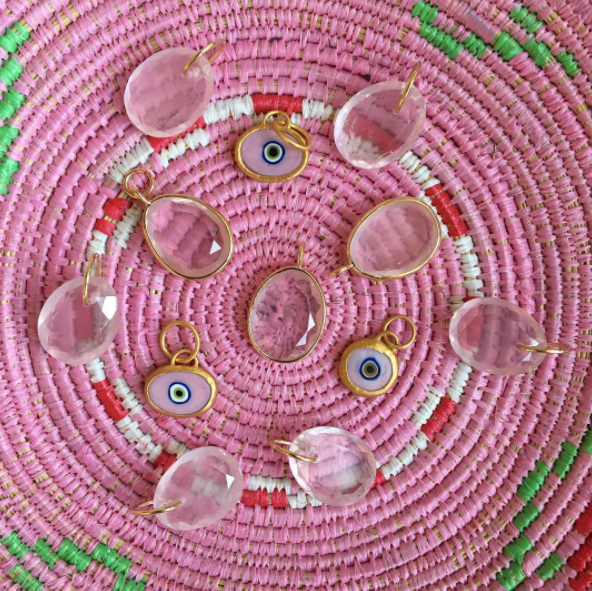 Juju Supply Co. - Wholesale Pendant/Charm Necklace - Orange Protection JuJu Eye in 24K Gold13