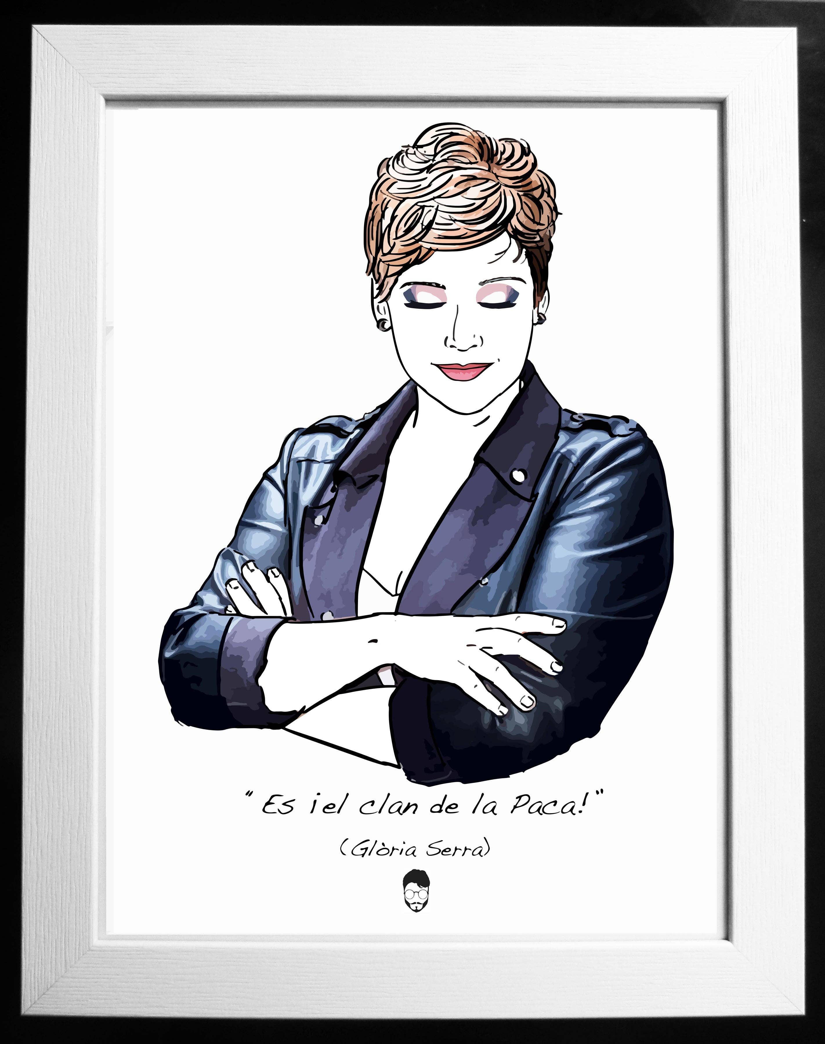 El loco del Pelo Rizo - Wholesale Art Print - Gloria Serra0