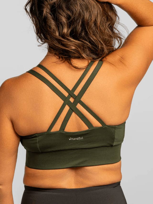 Double Down Bra – JunipHer (Forest Green) for wholesale by Handful