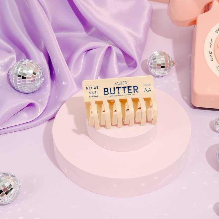 Party Mountain Paper co. - Wholesale Hair Clip - Women's - Butter Stick Acrylic Hair Clip