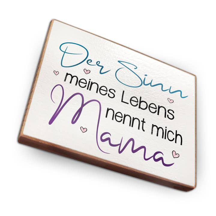 Íman de frigorífico em madeira de faia - O sentido da minha vida por atacado de wammi