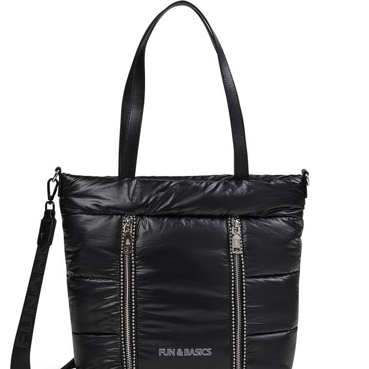 FUN & BASICS - Venta al por mayor Bolso con asas - Mujer - Bolso tote para mujer fun&basics HENDRIX de nylon negro