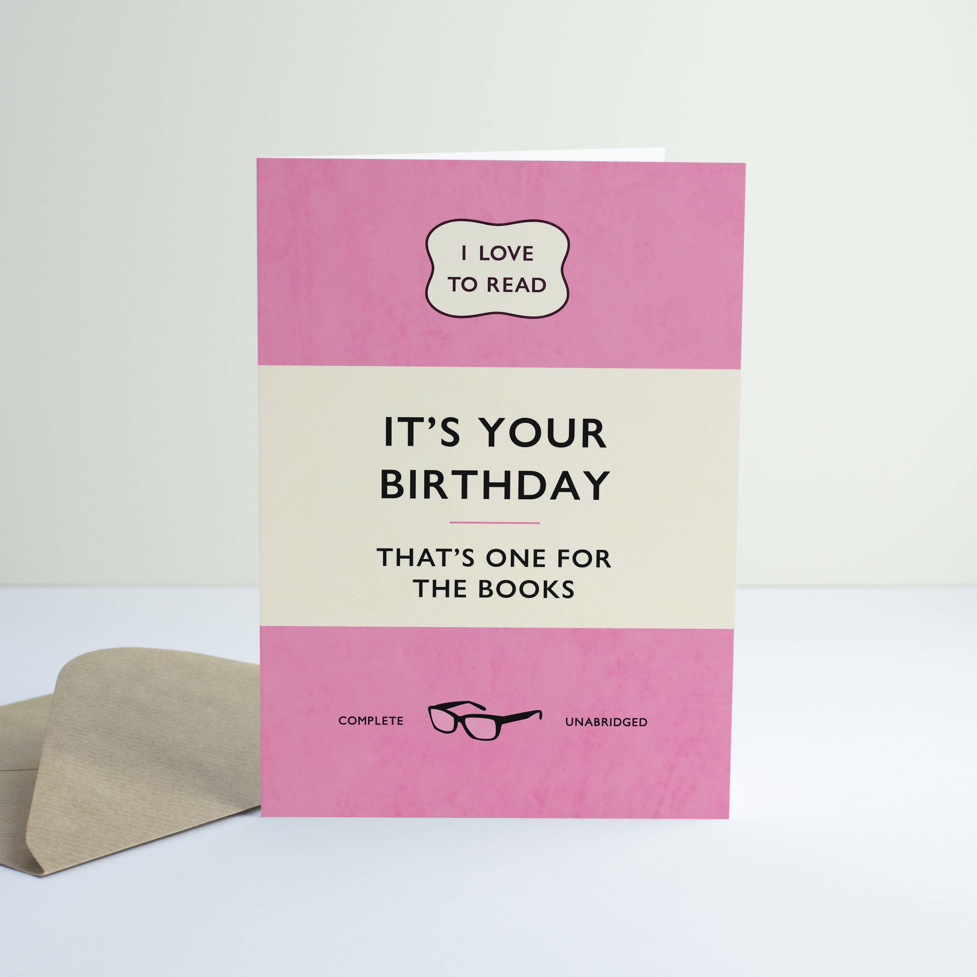 PaperPaper Ltd – wholesale Birthday card – It's your birthday, that's one for the books3