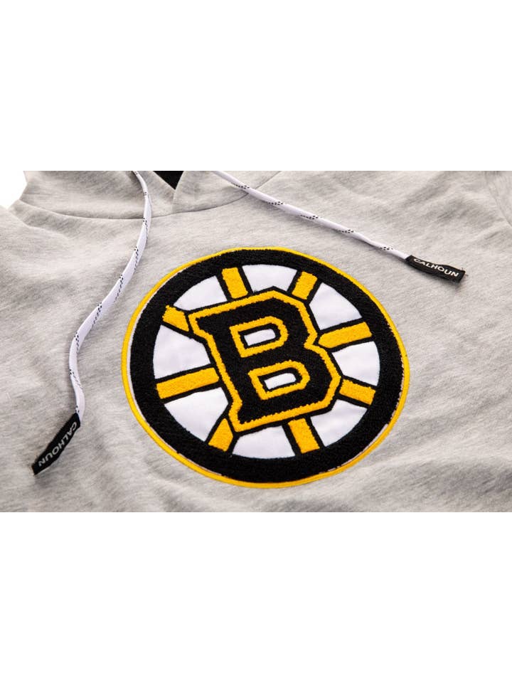 Gray Boston Bruins Muskoka Hockey Hoodie for wholesale on Faire