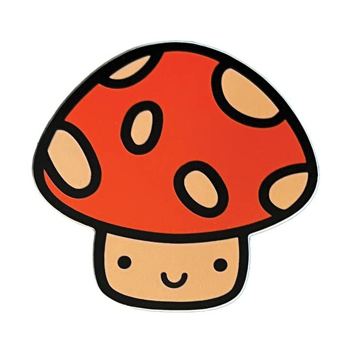 Autocollant en vinyle champignon pour la vente par Mochi Kids