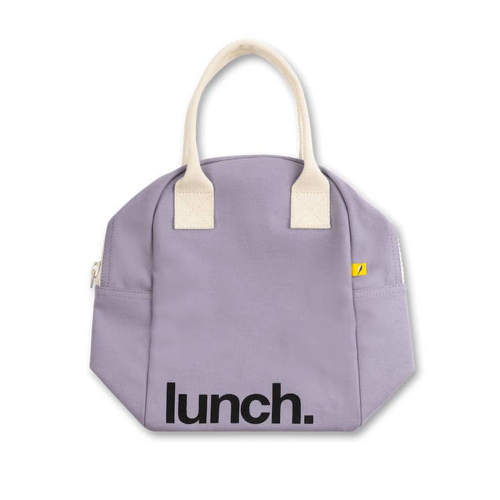Fluf - Wholesale Lunch bag/box - Zipper Lunch Bag - ‘Lunch’ Lavender3