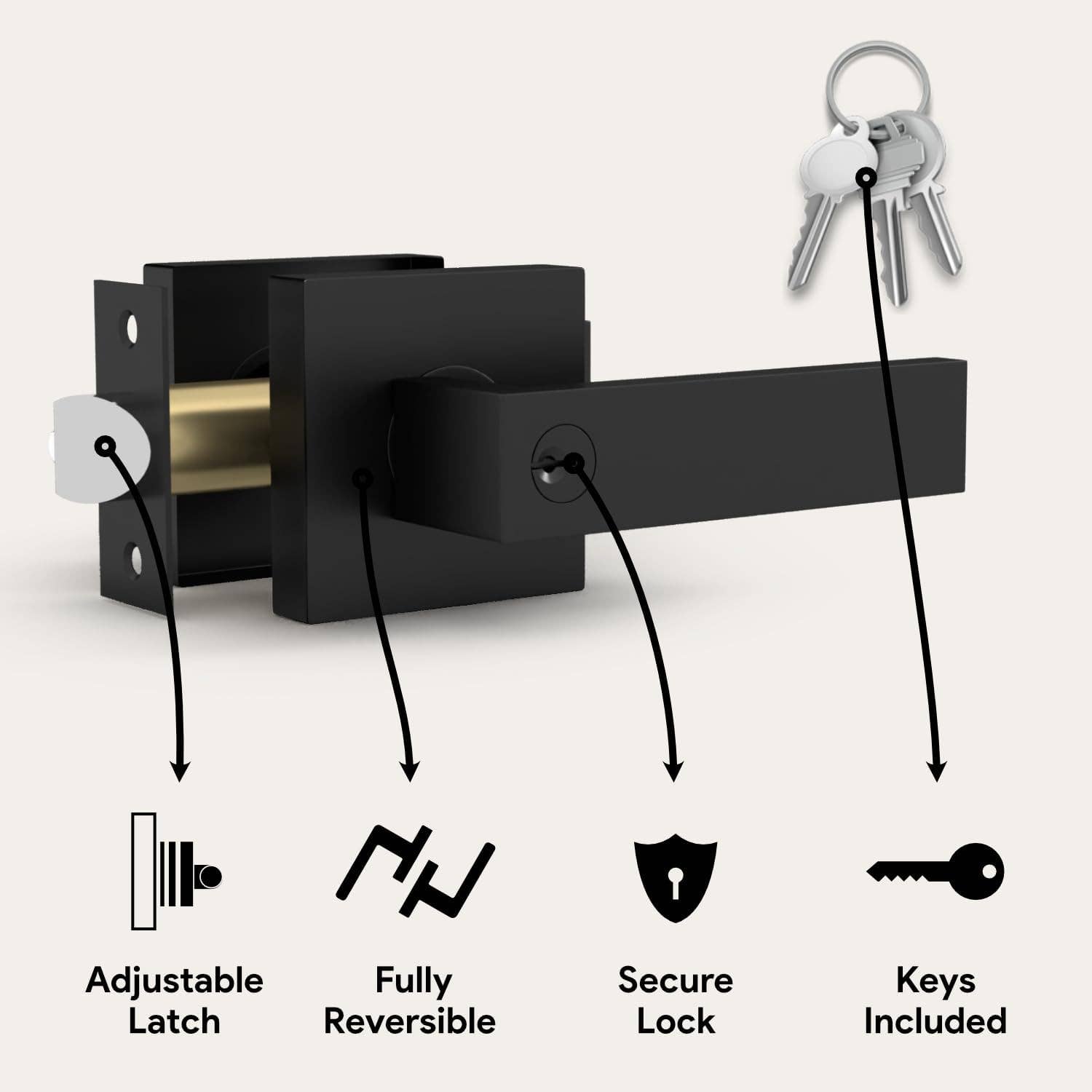 Mega Handles - Wholesale Knob/Pull - Robell Single | Entry Lever Door3