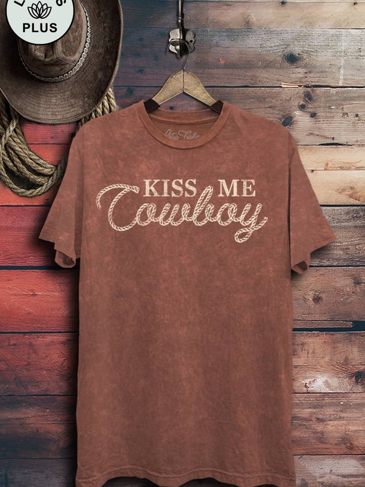 Lotus Fashion Collection - Wholesale T-Shirt (Graphic) - Women's - Kiss Me Cowboy Graphic Top4