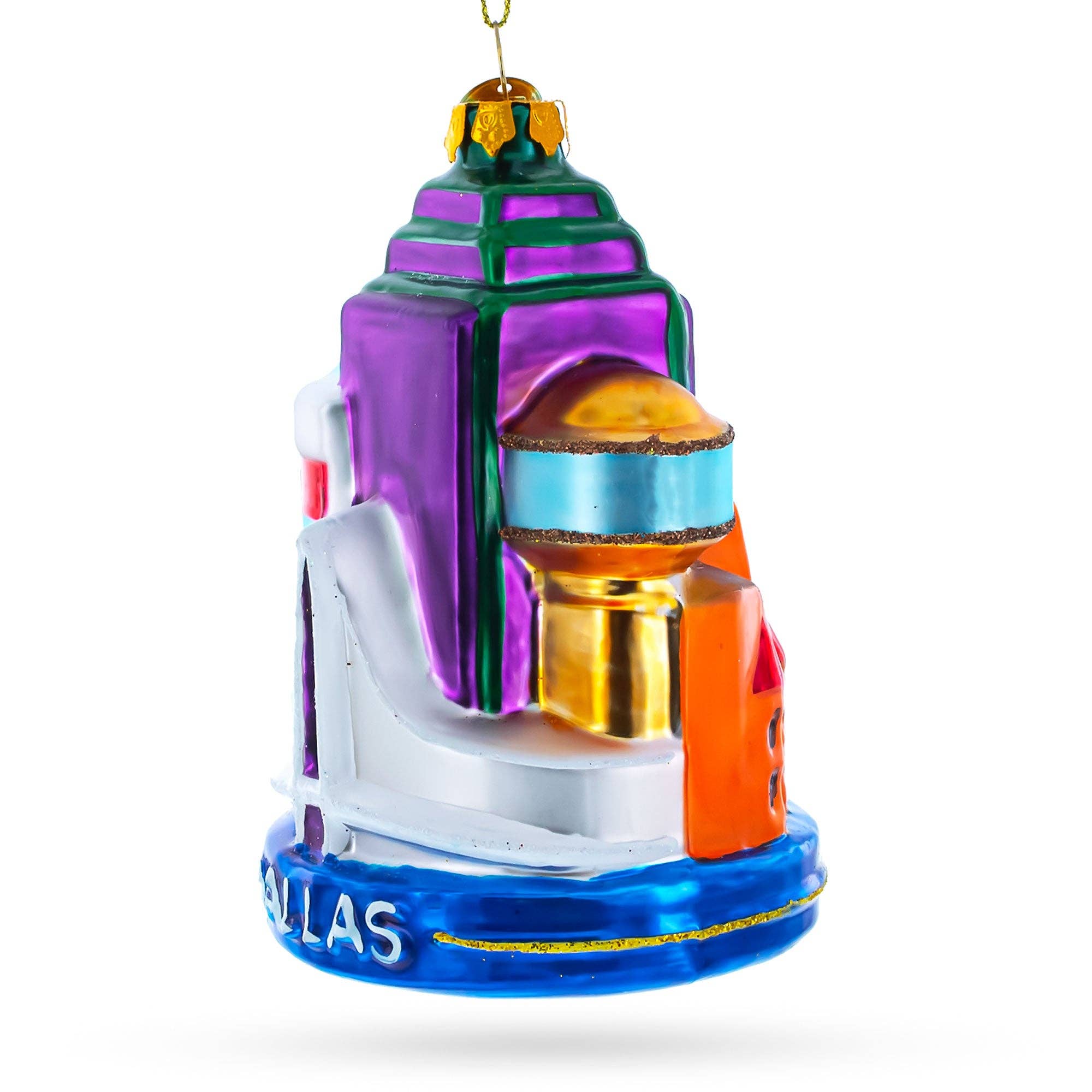 BestPysanky - Wholesale Ornament - Landmarks of Dallas, Texas Glass Ornament2