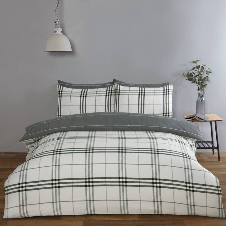 Harris Check Duvet Set With Pillowcase for wholesale by Rapport Home Furnishings Limited