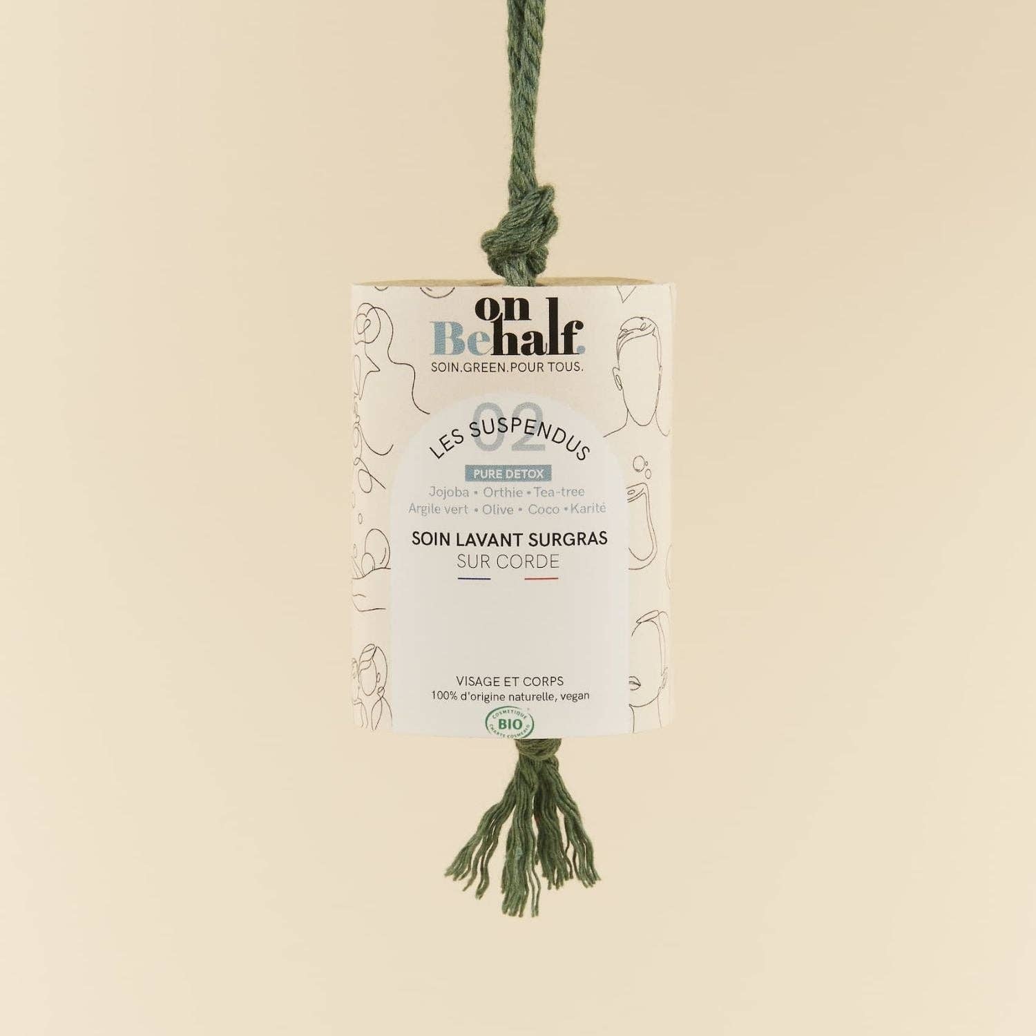 On Behalf - Wholesale Bar Soap - #02 Pure Detox | Surgras Hanging Soap | Tea Tree∙Jojoba2