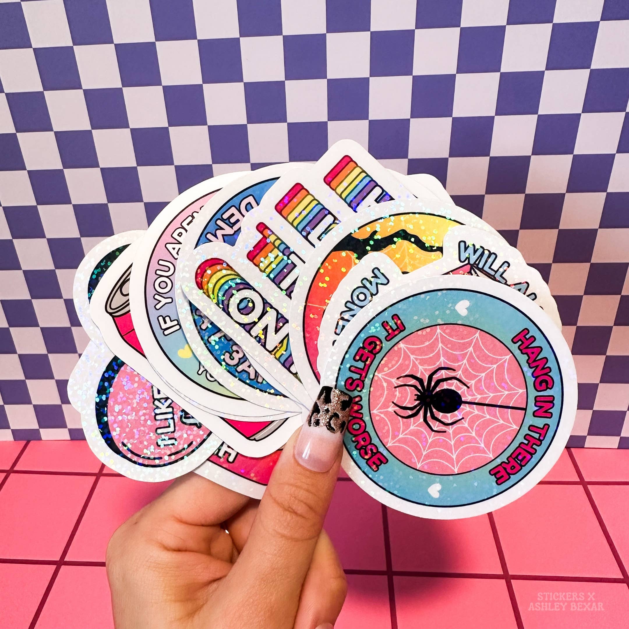 Stickers+ X Ashley Bexar - Wholesale Sticker - Cat Mom Funny Cats Relatable Waterproof Vinyl Sticker9