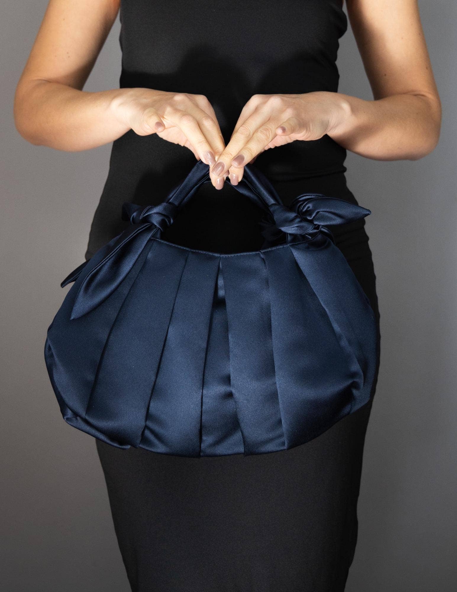 BridalSpain - Wholesale Clutch Bag - Women's - Fuchsia Japanese Knot Satin Bag for Evening Events6