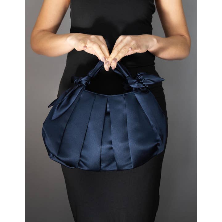 BridalSpain - Wholesale Clutch Bag - Women's - Fuchsia Japanese Knot Satin Bag for Evening Events6